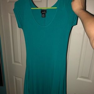 simple blue dress